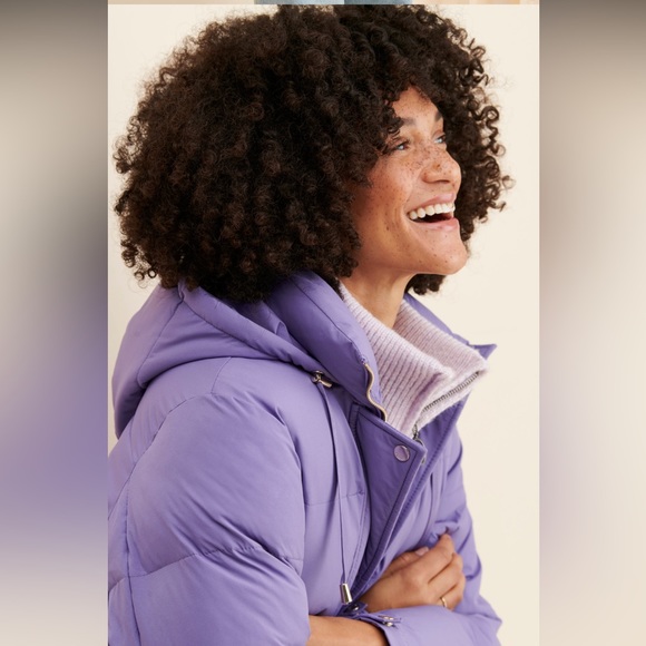 SOLD - Kate Spade Cinched Waist Hooded Puffer Coat - Picture 4 of 9